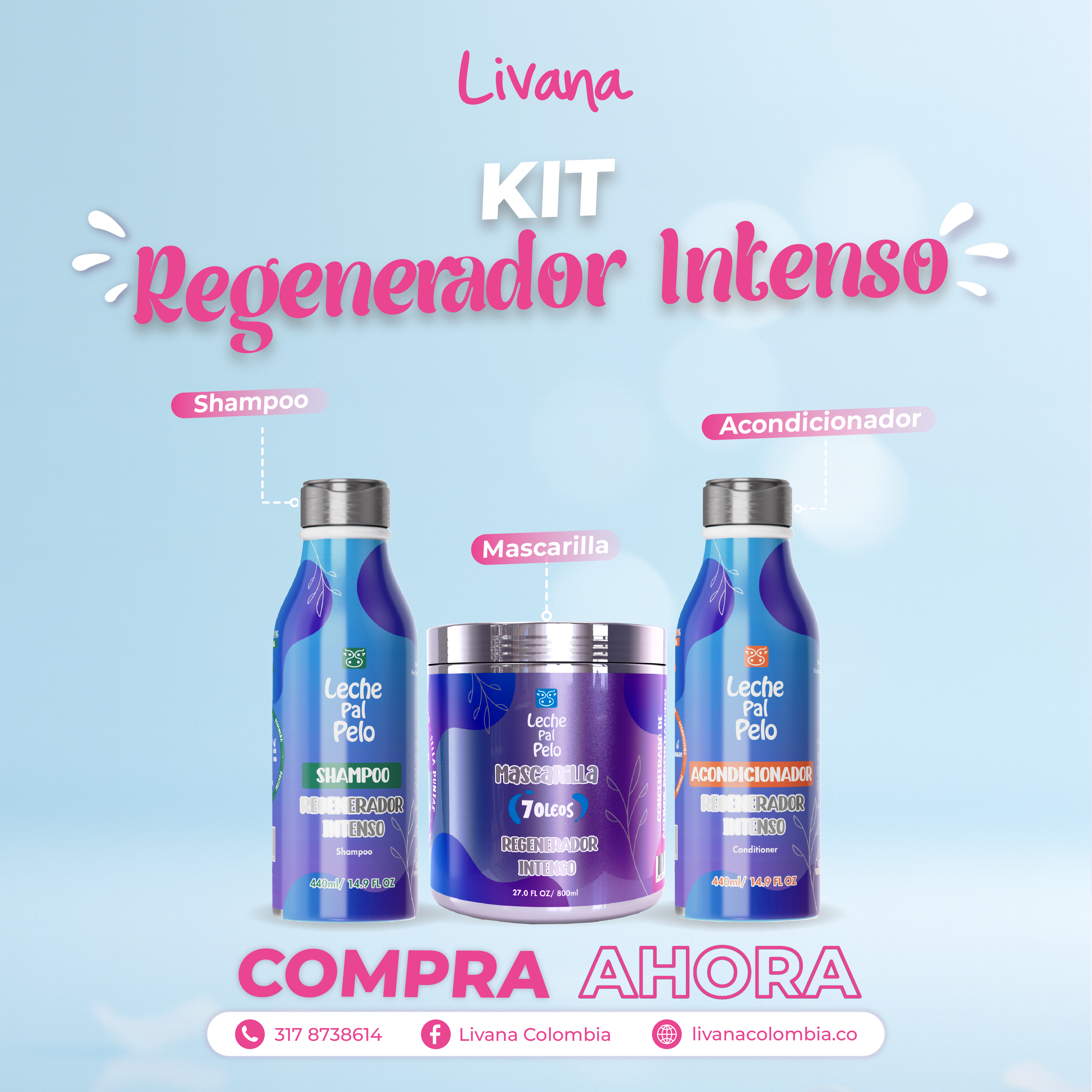 KIt Regenerador Intenso – Leche Pal Pelo